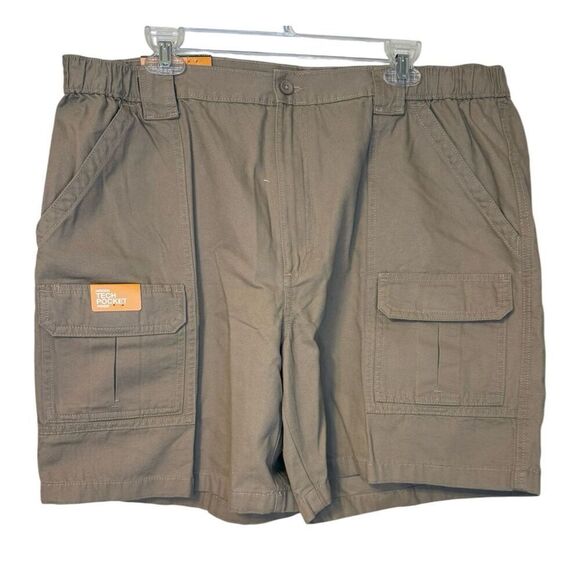 NWT Savane Hiking Short Sz. 40 Tan/Khaki 100% Cotton Outdoors Active Comfort - Picture 1 of 8